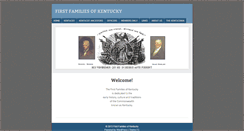 Desktop Screenshot of firstfamiliesofkentucky.com